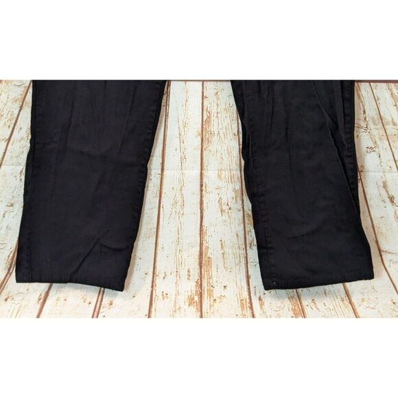 Kingsize Mens L 40 Tall Black Pants Cotton Solid Pockets Button Zip Stretch - Picture 4 of 9